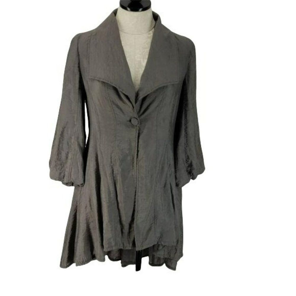 Urban Mango Grey One Button Small‎ Cardigan Jacket